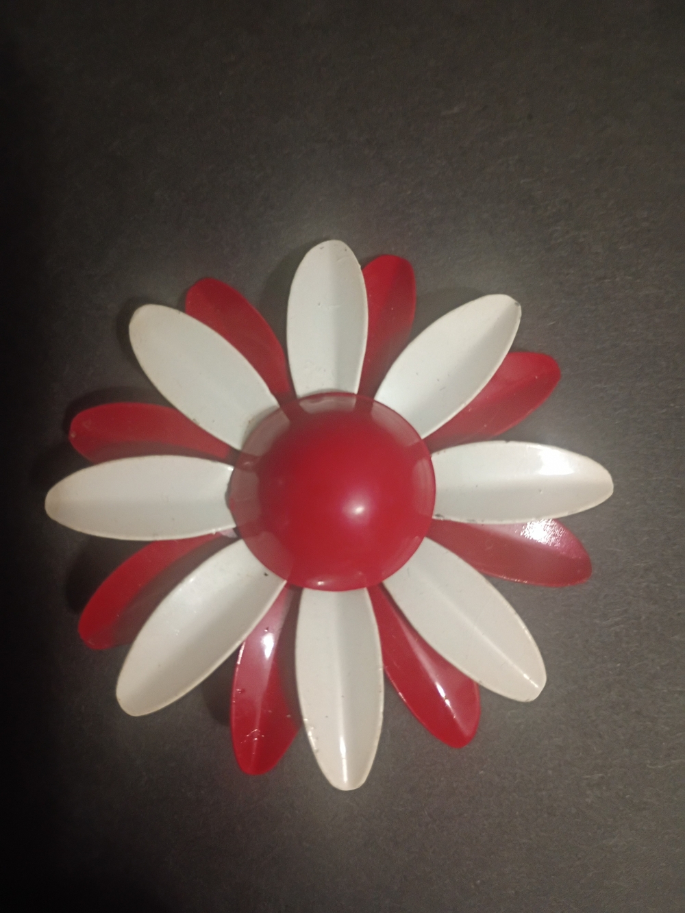 Vintage Enamel Mid Century  Flower Power Brooch Estate